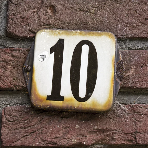 Numer 10 — Zdjęcie stockowe