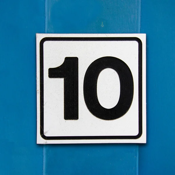 Número 10 — Fotografia de Stock