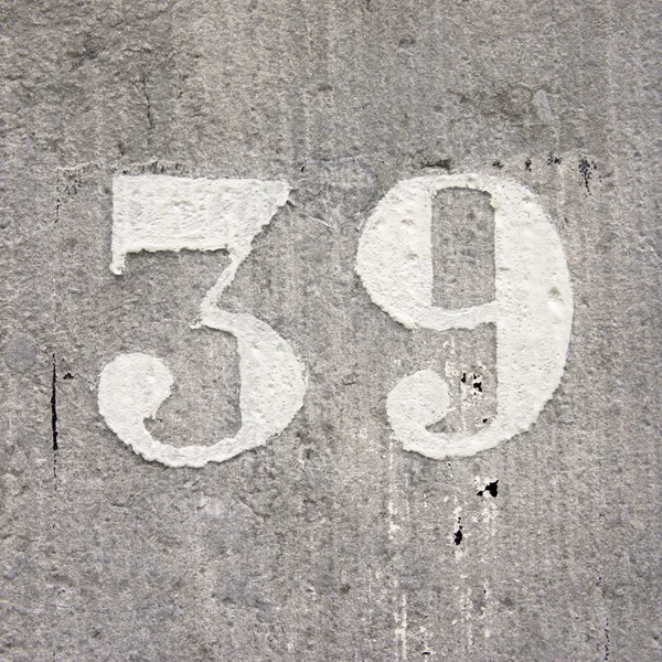 Número 39 — Fotografia de Stock