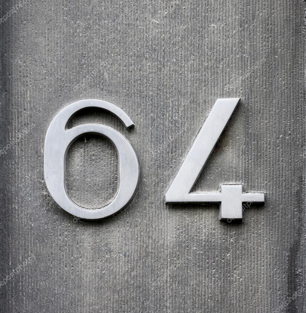 64 number 64 number