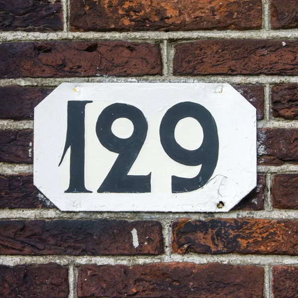 Old House Number One Hundred Twenty Nine Hamd Painted White — Stock Photo, Image