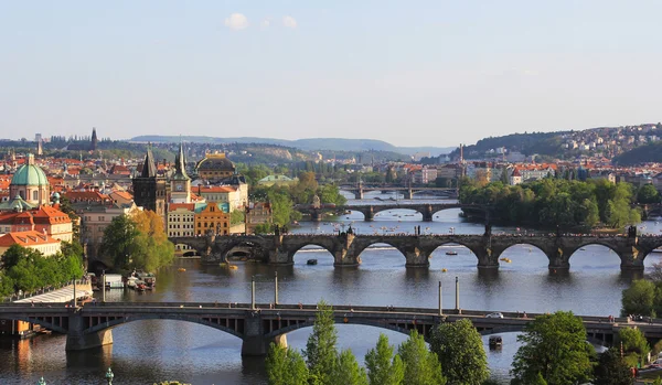 在布拉格，捷克共和国桥梁的看法 — 图库照片