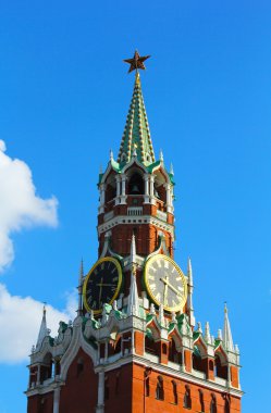 Moskova işçinin Kulesi kremlin saatinde