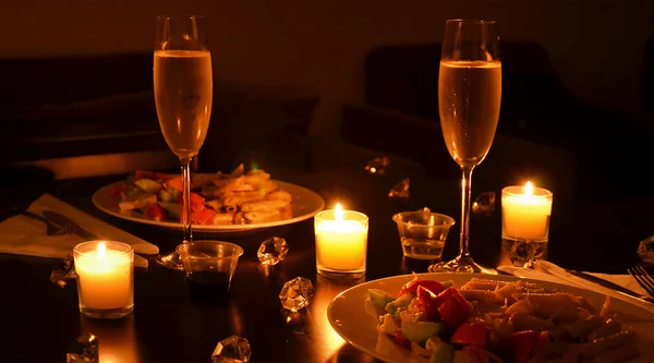 Романтична вечеря Ліцензійні Стокові Зображення