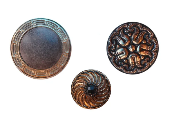 Beyaz bir arka plan üzerinde retro düğmeleri