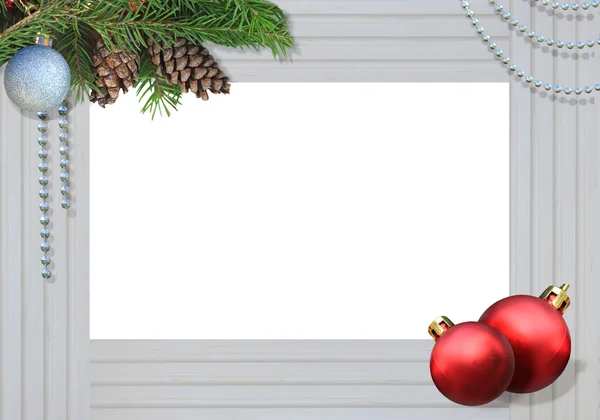 Kerstmis frame voor foto — Stockfoto