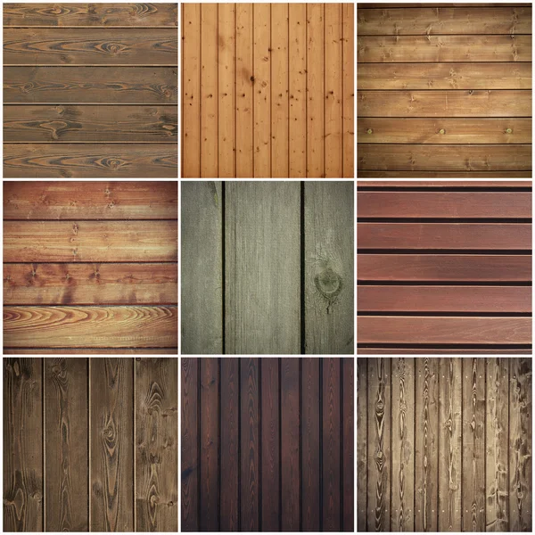Набор деревянной текстуры — стоковое фото