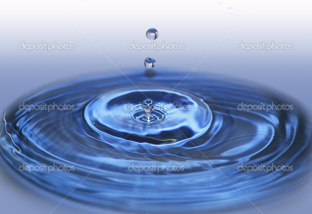 A drop of pure water