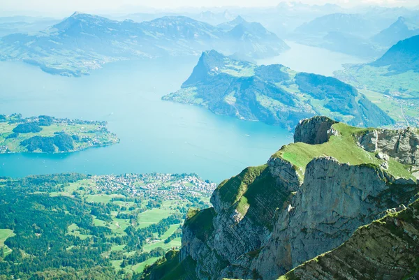 Luzerner See und Alpen — Stockfoto