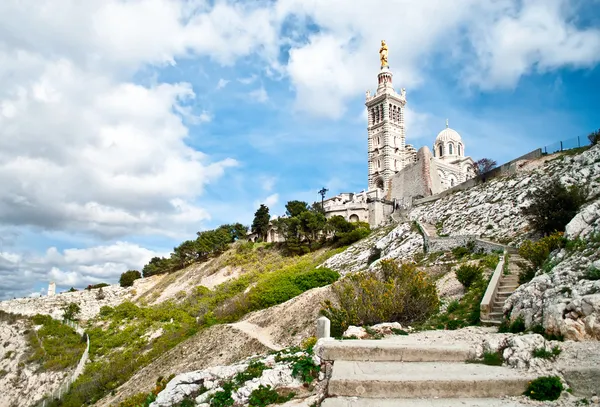 Bazylika Notre-dame de la garde — Zdjęcie stockowe