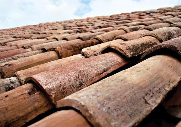 Rustic roof tiles provence france — Stock Photo, Image