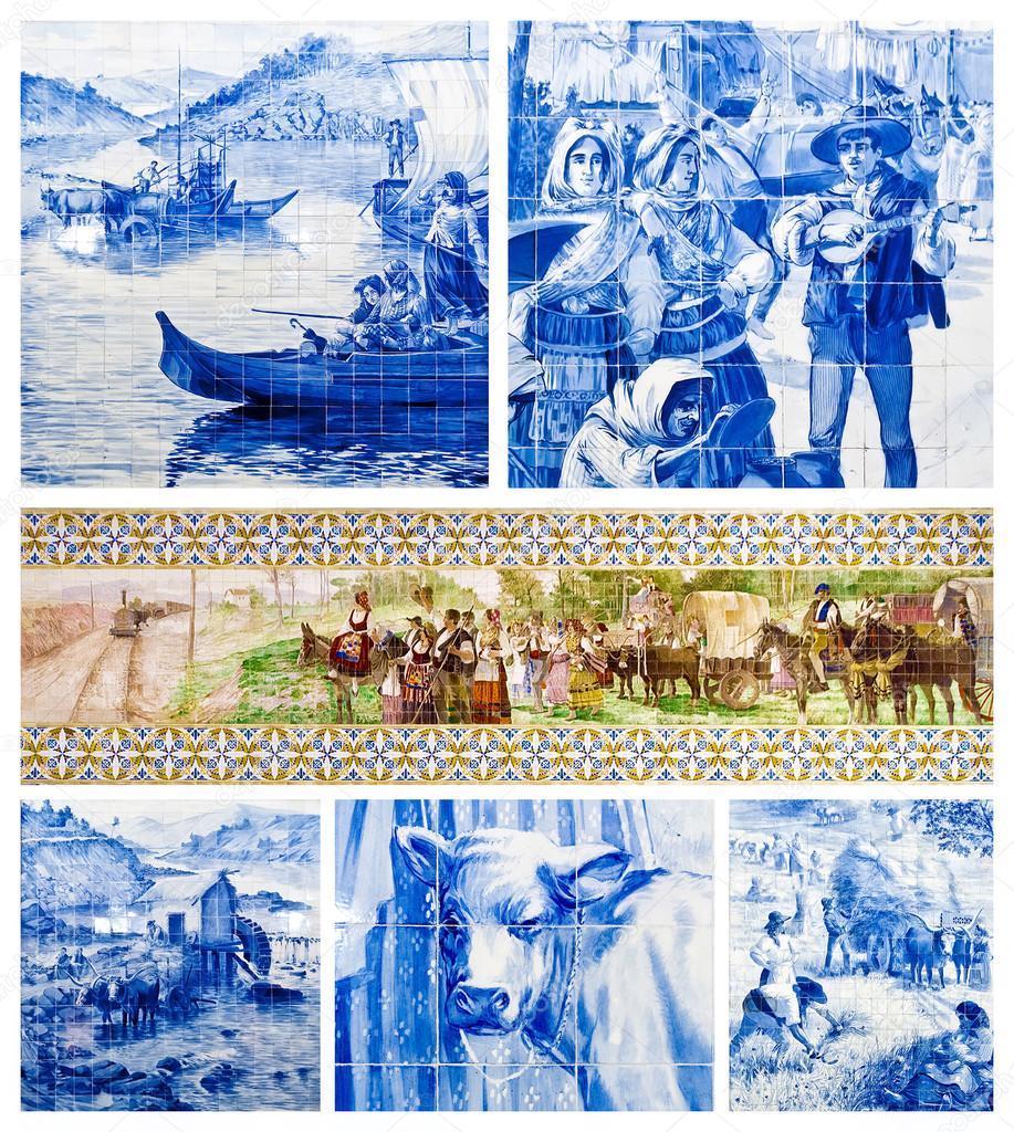 Portuguese art tiles