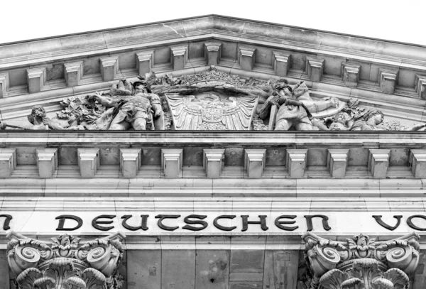 Close up on the facade of The Reichstag in Berlin — Stock Photo, Image