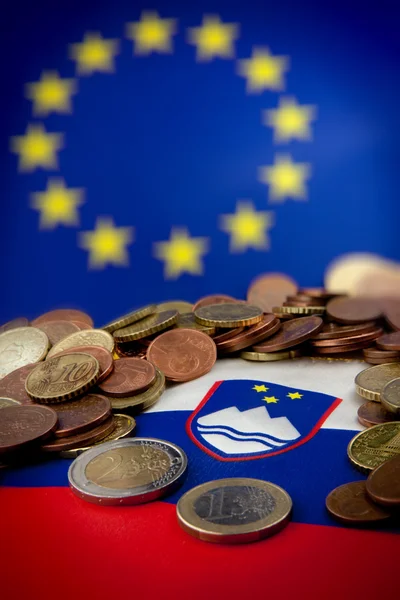 Slovenya euro Crisis — Stok fotoğraf