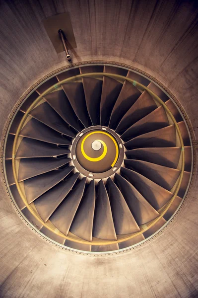 Turbo-jet engine of the plane — Stock Photo, Image