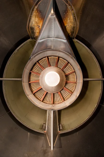 Letadlo turbo jet engine, zezadu — Stock fotografie