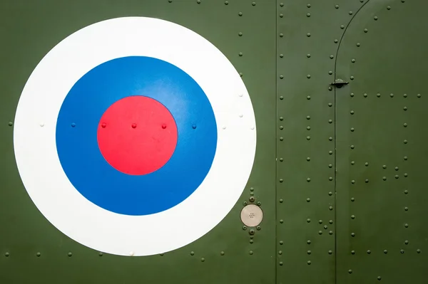 Bersaglio Bulls Eye su elicottero militare — Foto Stock