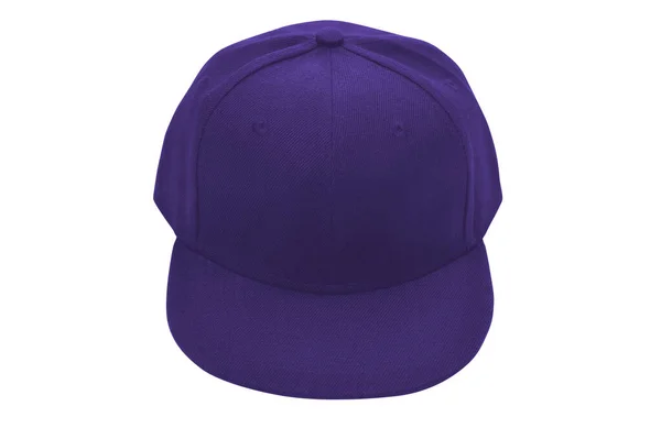 Lilac Baseball Cap Isolated White Background Front View Place Text — Stockfoto