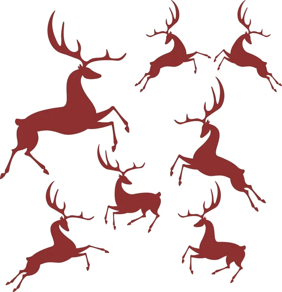Vánoční jelenů — Stockový vektor
