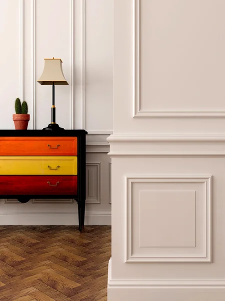 Bright dresser in the interior — Stock Photo, Image