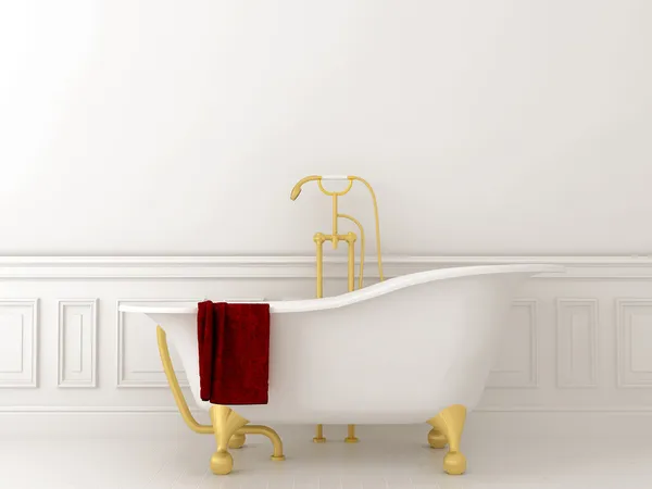 Banho branco — Fotografia de Stock