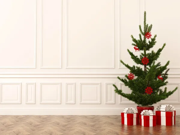 Christmas tree in interior — Stock Image Christmas tree in interior Stock Image