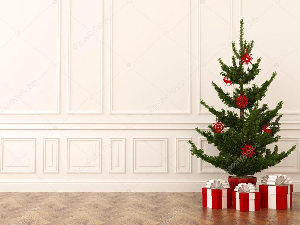 Christmas tree in interior