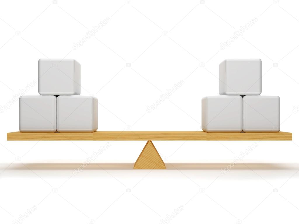 Balance between cubes