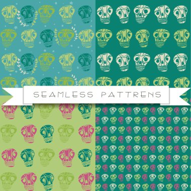 dört kafatası desenleri