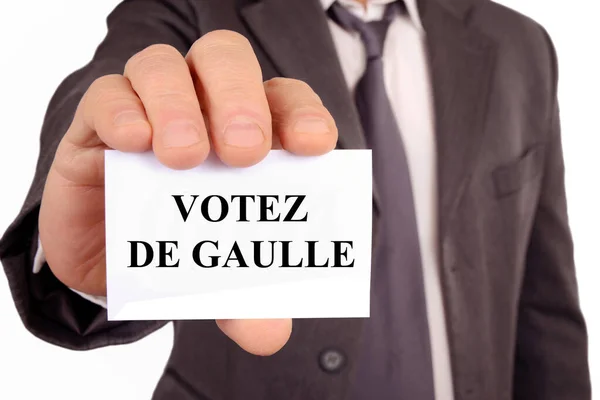 Юмористическая Концепция Голлизма Президентских Выборах Франции — стоковое фото