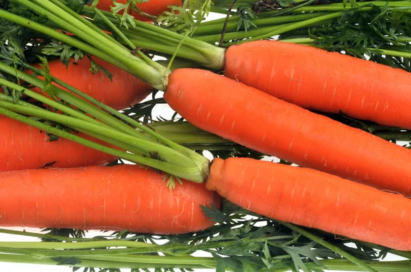 Zanahorias Crudas Orgánicas Cerca —  Fotos de Stock