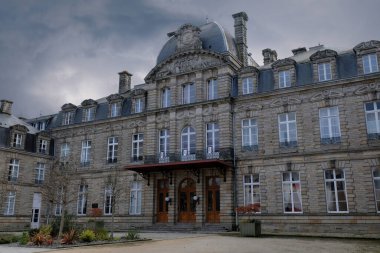 Fırtınalı bir günde Vannes 'da Morbihan Bölgesi 