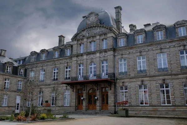 Fırtınalı bir günde Vannes 'da Morbihan Bölgesi 