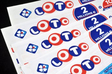 Close-up French Loto Bulletins 