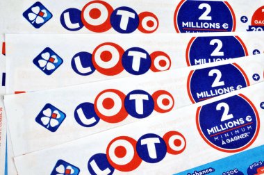 Close-up French Loto Bulletins 