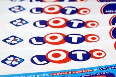Close-up French Loto Bulletins 