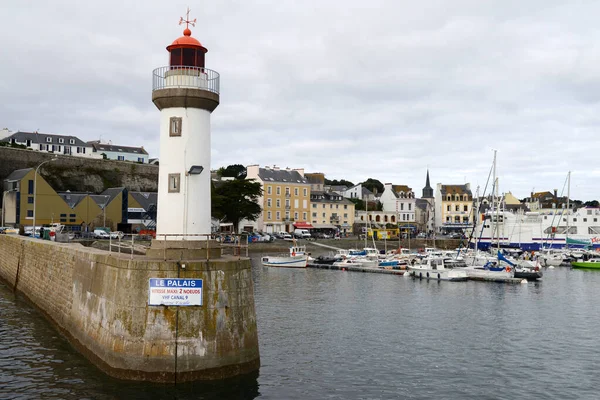 Poulains Lighthouse Belle Ile Mer — Stock fotografie