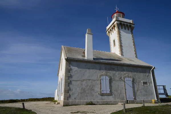 Poulains Lighthouse Belle Ile Mer — Photo