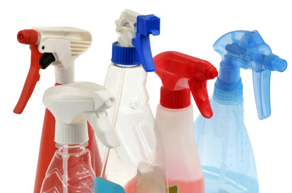 Household Sprays Close White Background — Stock Photo, Image