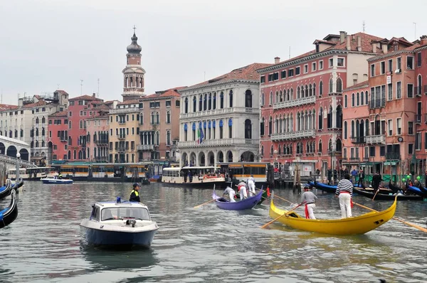 Coloridas Góndolas Gran Canal Venecia — Foto de Stock