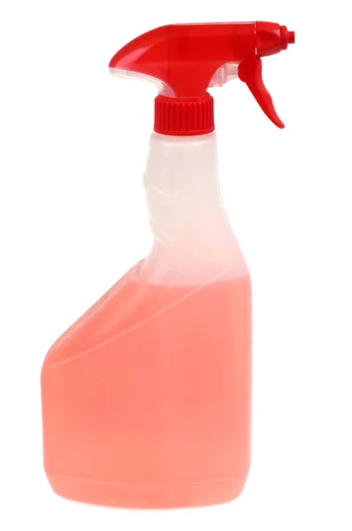 Spray Bottiglia Vicino Sfondo Bianco — Foto Stock