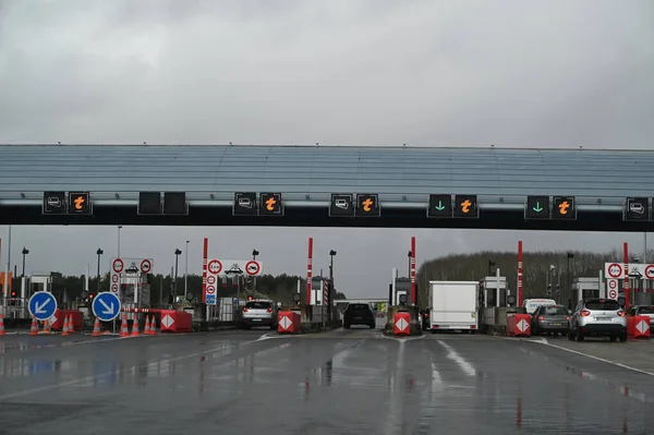 Bignon Tolstation Nantes Snelweg A63 — Stockfoto