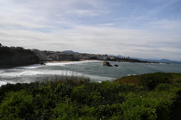 Vista Geral Praia Biarritz Miramar — Fotografia de Stock