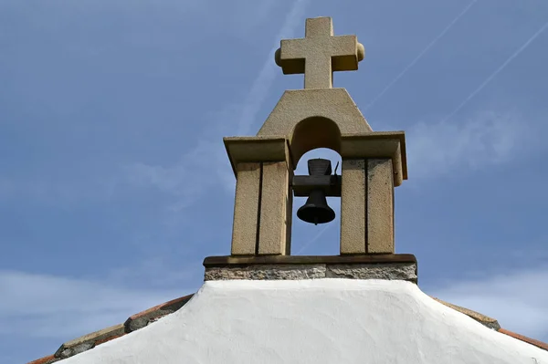 Klocktornet Sainte Madeleine Kapell Bidart — Stockfoto