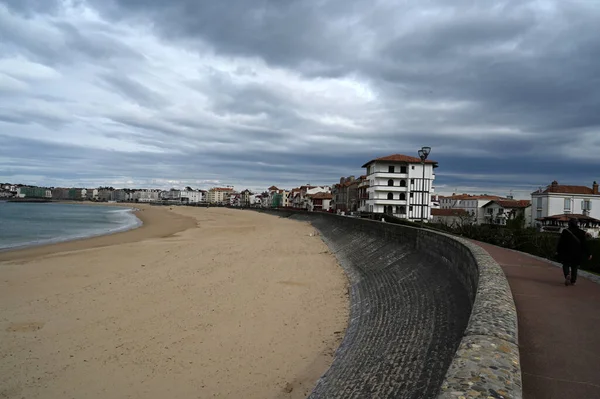 Dyke Long Grande Plage Saint Jean Luz — Photo