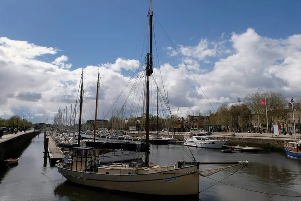 Segelboot Hafen Von Vannes Der Bretagne — Stockfoto