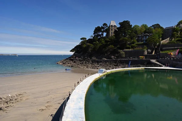 Seawater Swimming Pool Promenade Des Allies Dinard — Zdjęcie stockowe