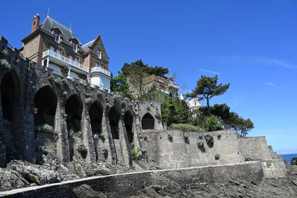 Houses Chemin Des Douaniers Dinard Brittany — Foto Stock
