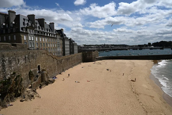 Stranden Mullvad Saint Malo Bretagne — Stockfoto