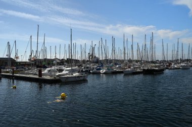 Brittany 'deki Saint-Malo limanı 